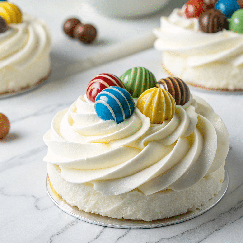 M&Ms Cool Whip and Pudding Frosting Recipe - Recipe Image