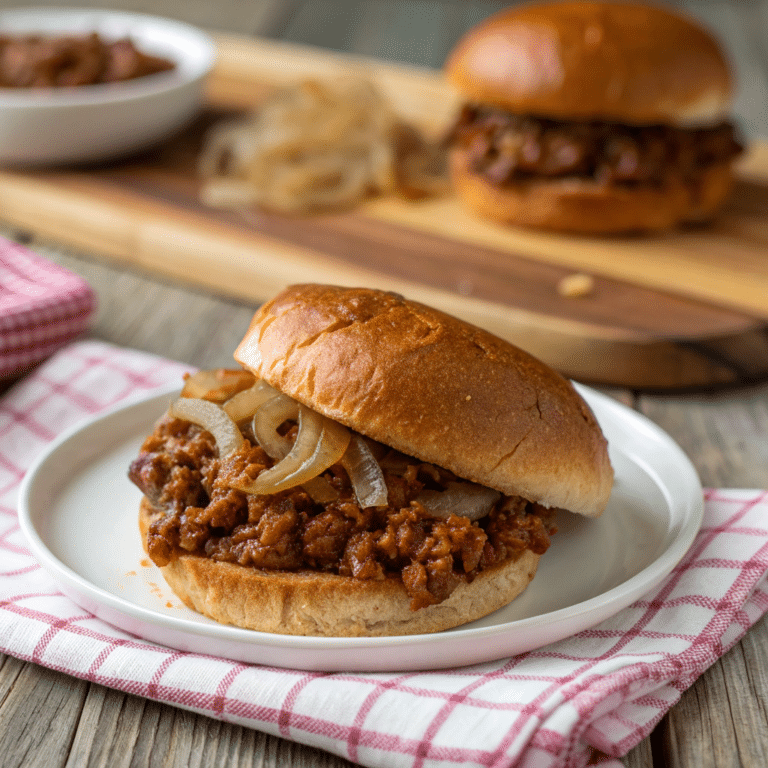 Crispy Oven-Baked Potato Fries with Hearty Sloppy Joe Topping Recipe