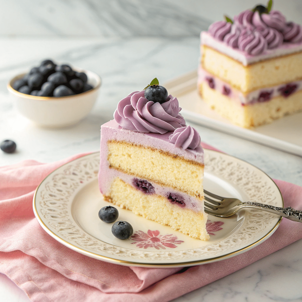 Blueberry Cream Cake Recipe