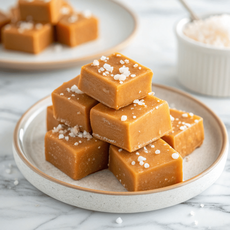 Salted Caramel Fudge with Bourbon and Dulce de Leche Recipe
