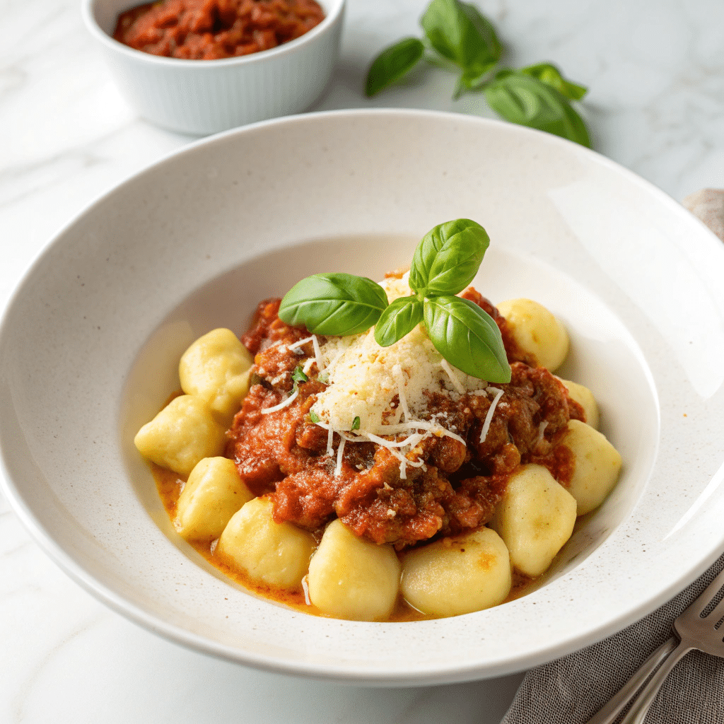 Cheesy Bolognese Gnocchi Bake Recipe - Recipe Image