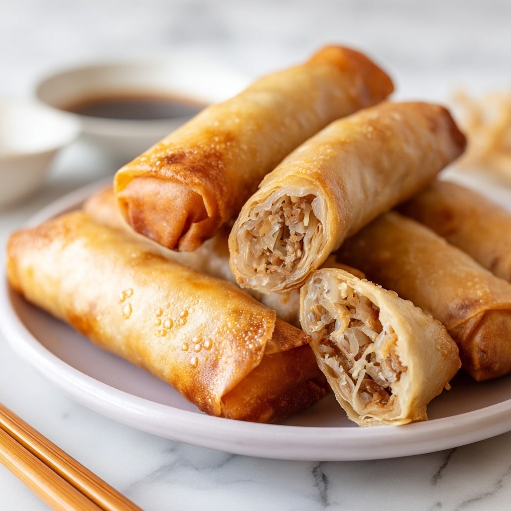 Baked Apple Pie Rice Paper Rolls: An Incredible Ultimate Recipe - Recipe Image