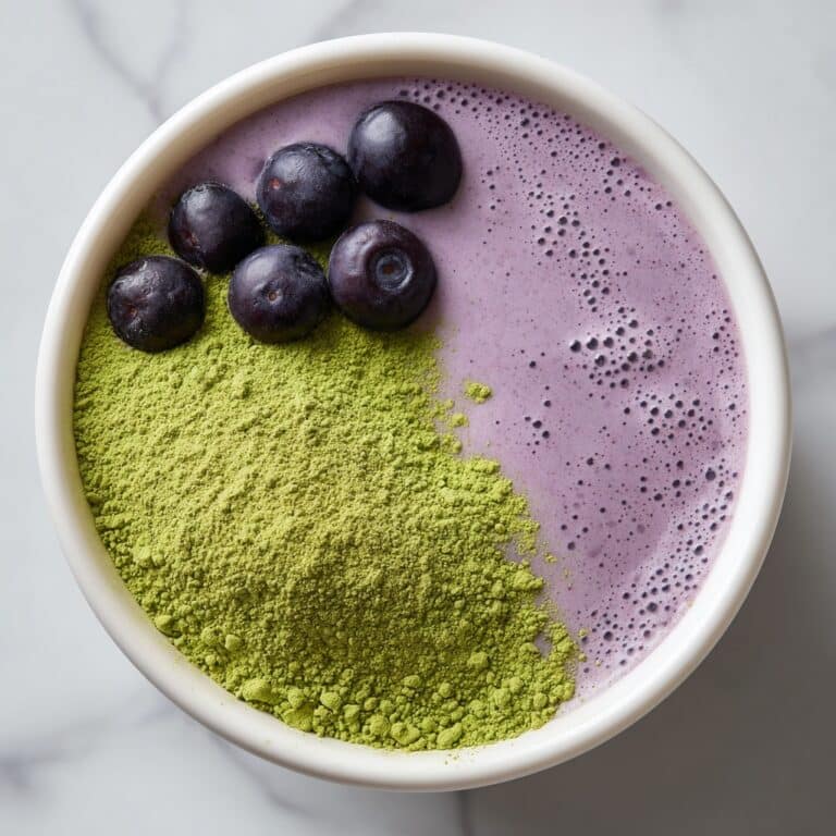 Wild Blueberry Vanilla Matcha Smoothie Recipe
