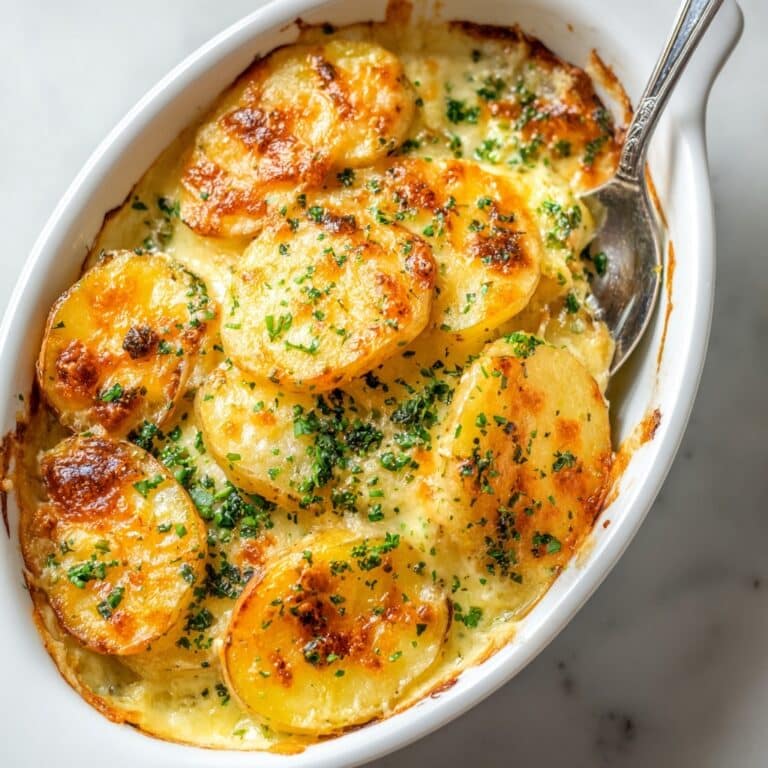 Dad’s Creamy & Cheesy Au Gratin Potatoes Recipe