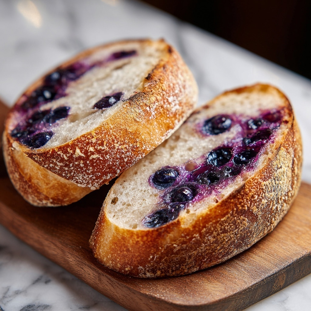 Lemon Blueberry Sourdough Bread Recipe - Recipe Image