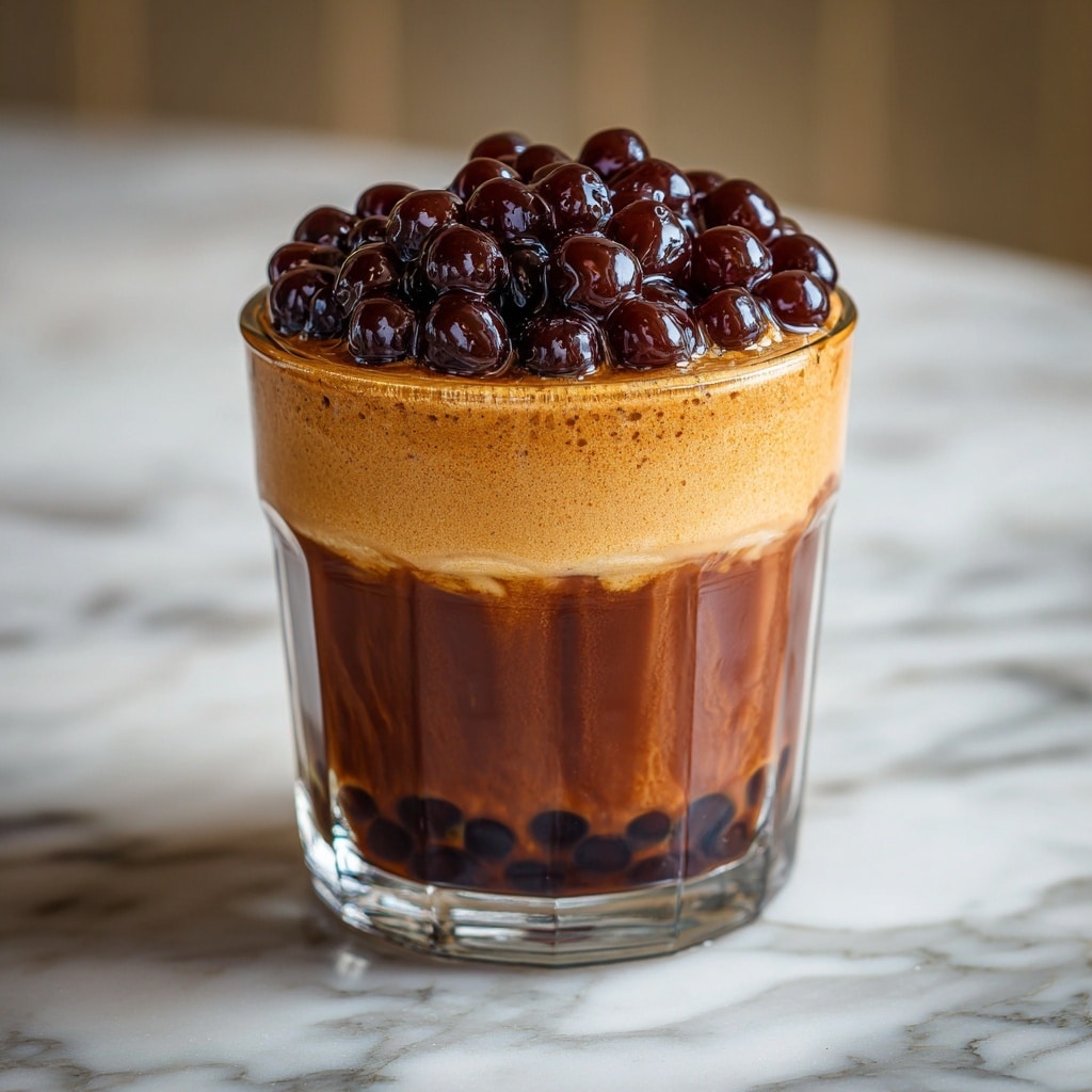 Cozy Red Bean & Black Sesame Milk Tea for Refreshing Sips Recipe - Recipe Image