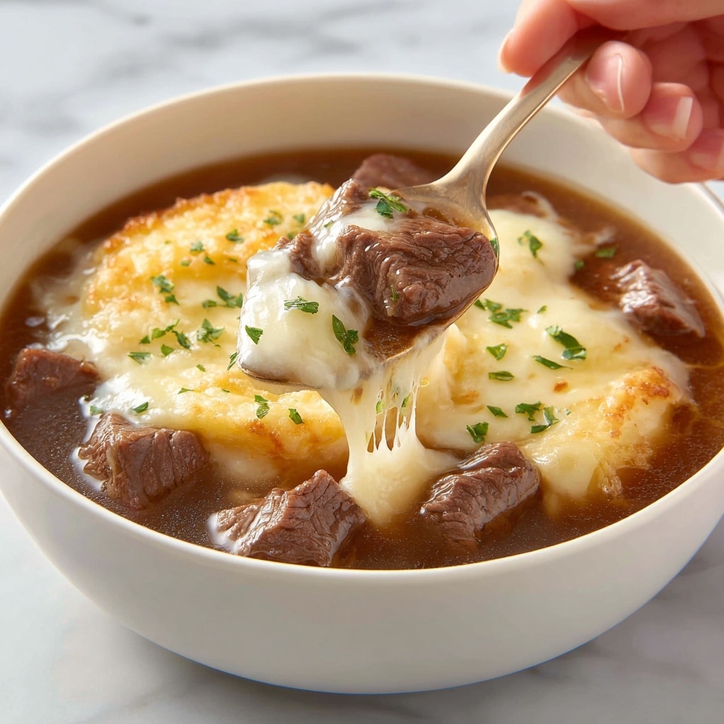 French Onion Beef Soup Recipe