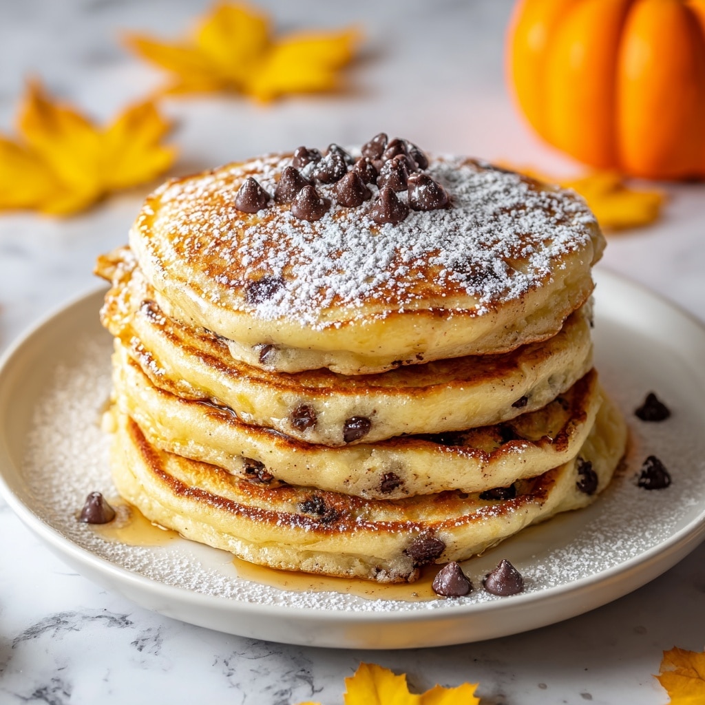 Fluffy Pumpkin Chocolate Chip Pancakes Recipe - Recipe Image