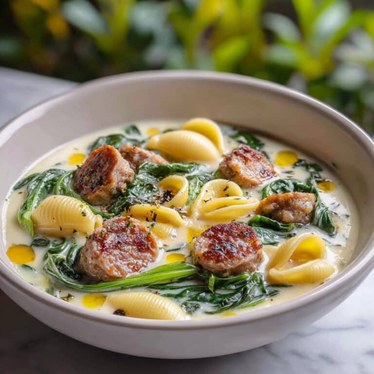 Cozy Ditalini Soup with Creamy Parmesan and Italian Sausage Recipe