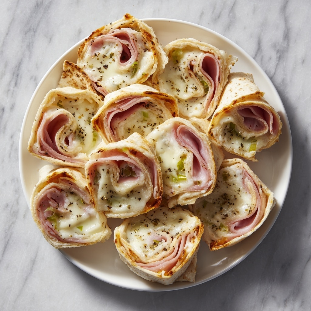 Pickle and Ham Cream Cheese Pinwheels Recipe - Recipe Image