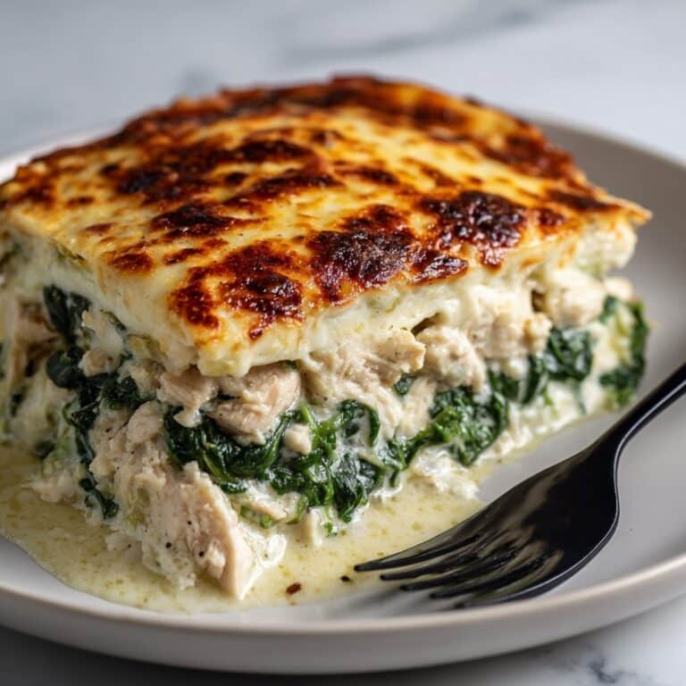 High-Protein Spinach and Artichoke Chicken Casserole Recipe
