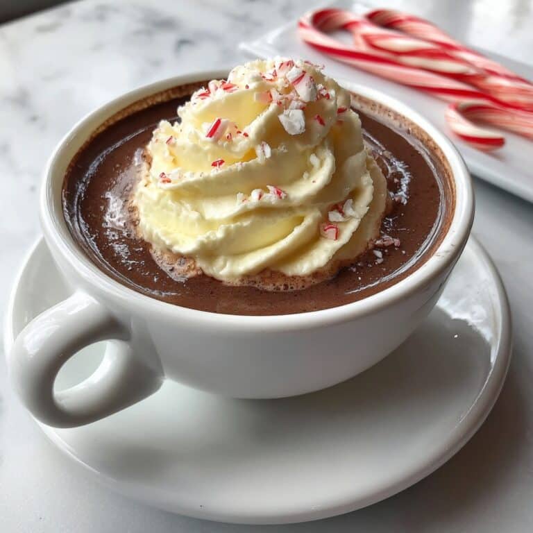 Rich Peppermint Hot Chocolate Recipe