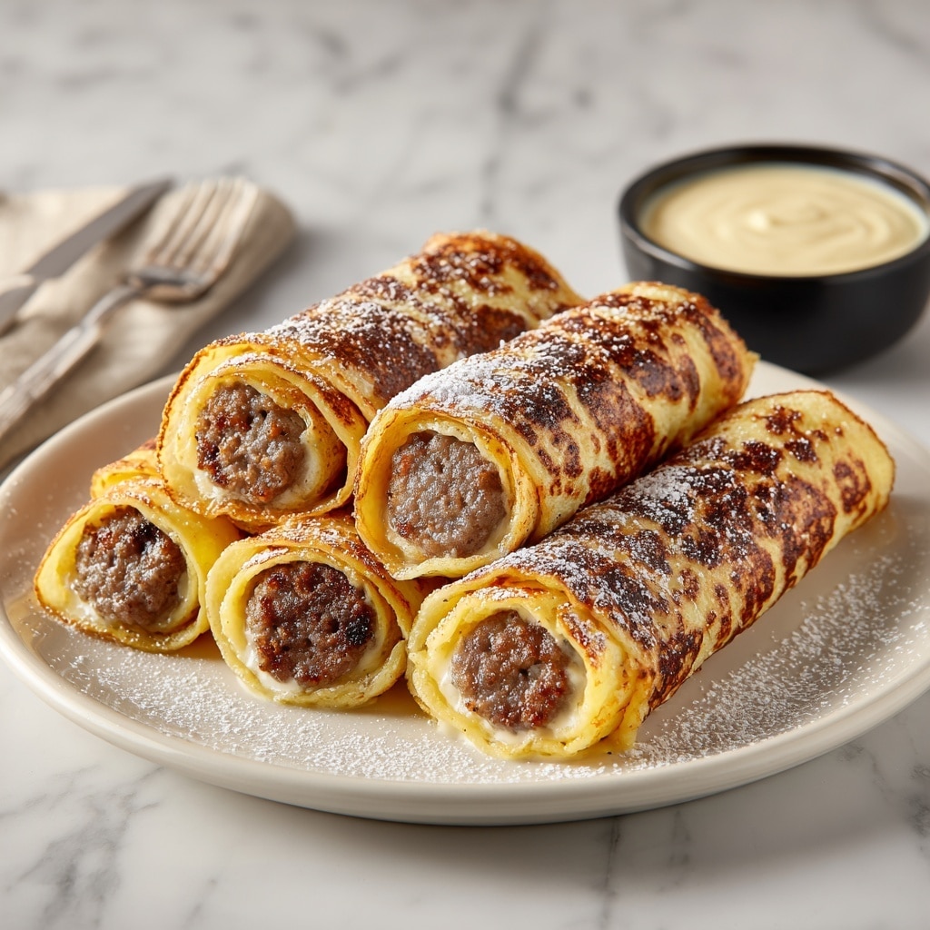 Sausage French Toast Roll Ups Recipe - Recipe Image