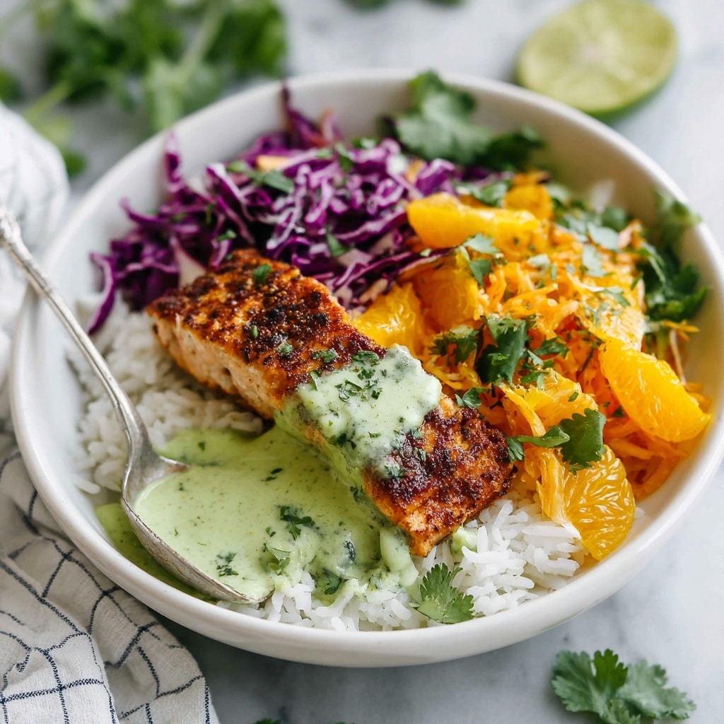 Chipotle Salmon with Orange Salsa and Aji Verde Recipe - Recipe Image