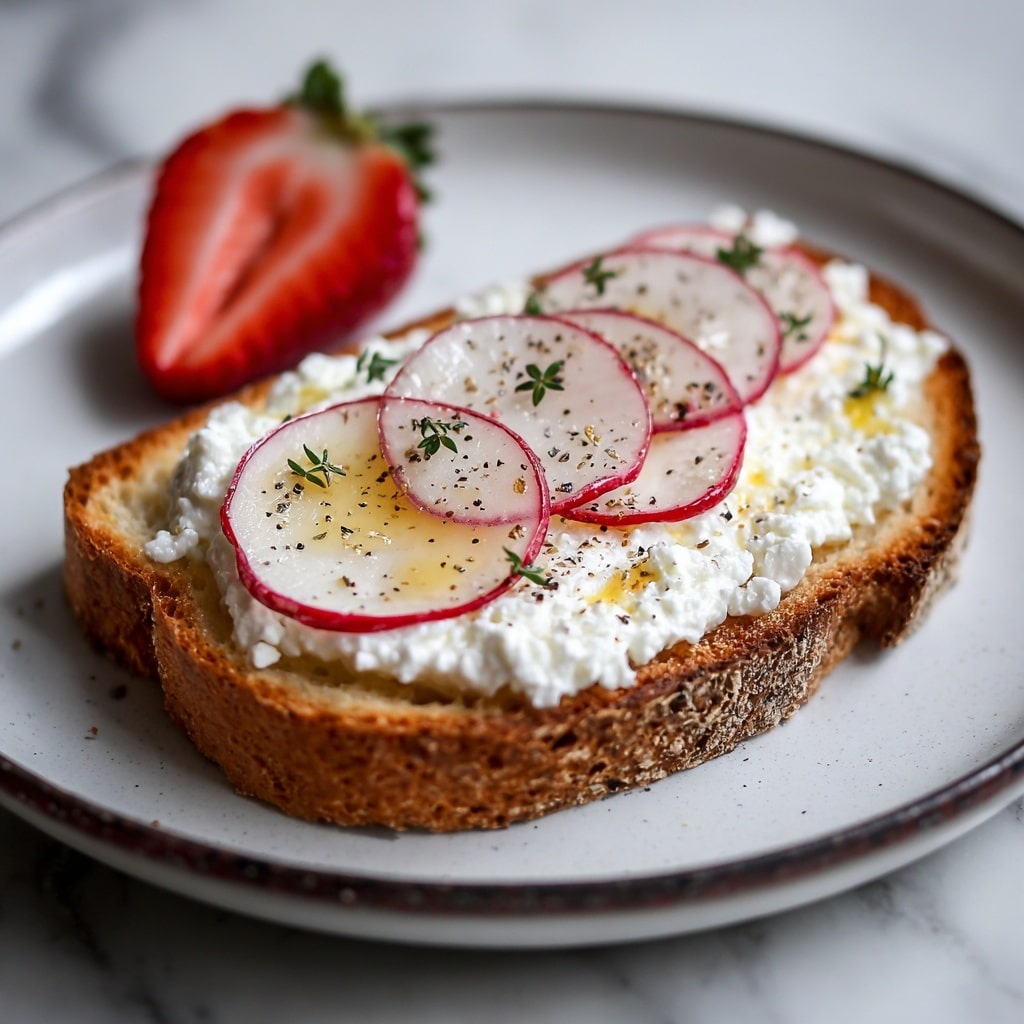 Whipped Ricotta Honey Toast: A 10-Minute Breakfast Delight Recipe - Recipe Image