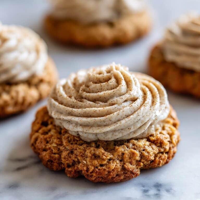 Pumpkin Oatmeal Cookies with Cinnamon Cream Cheese Frosting Recipe