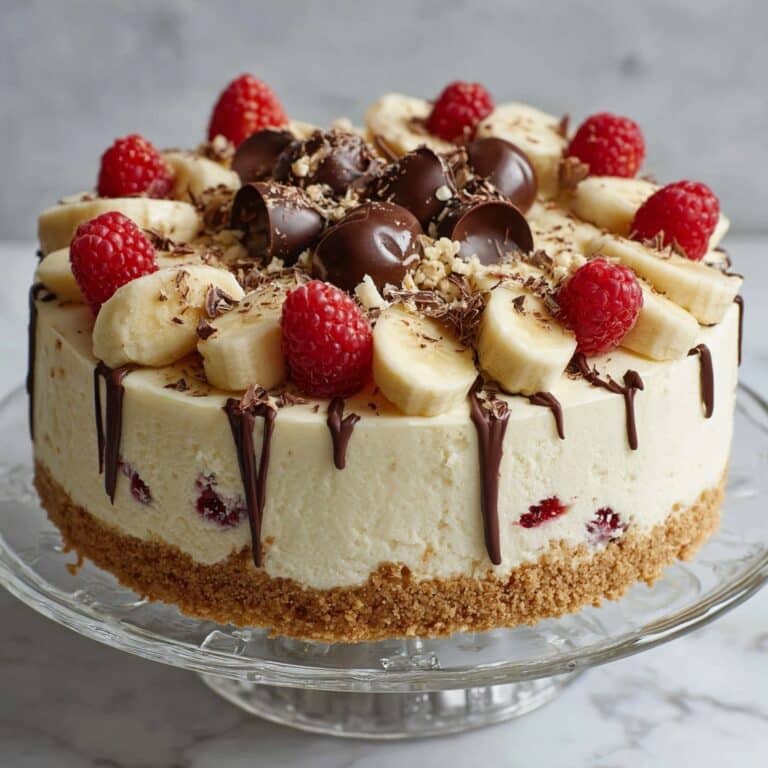 No-Bake Banana Split Cheesecake Recipe