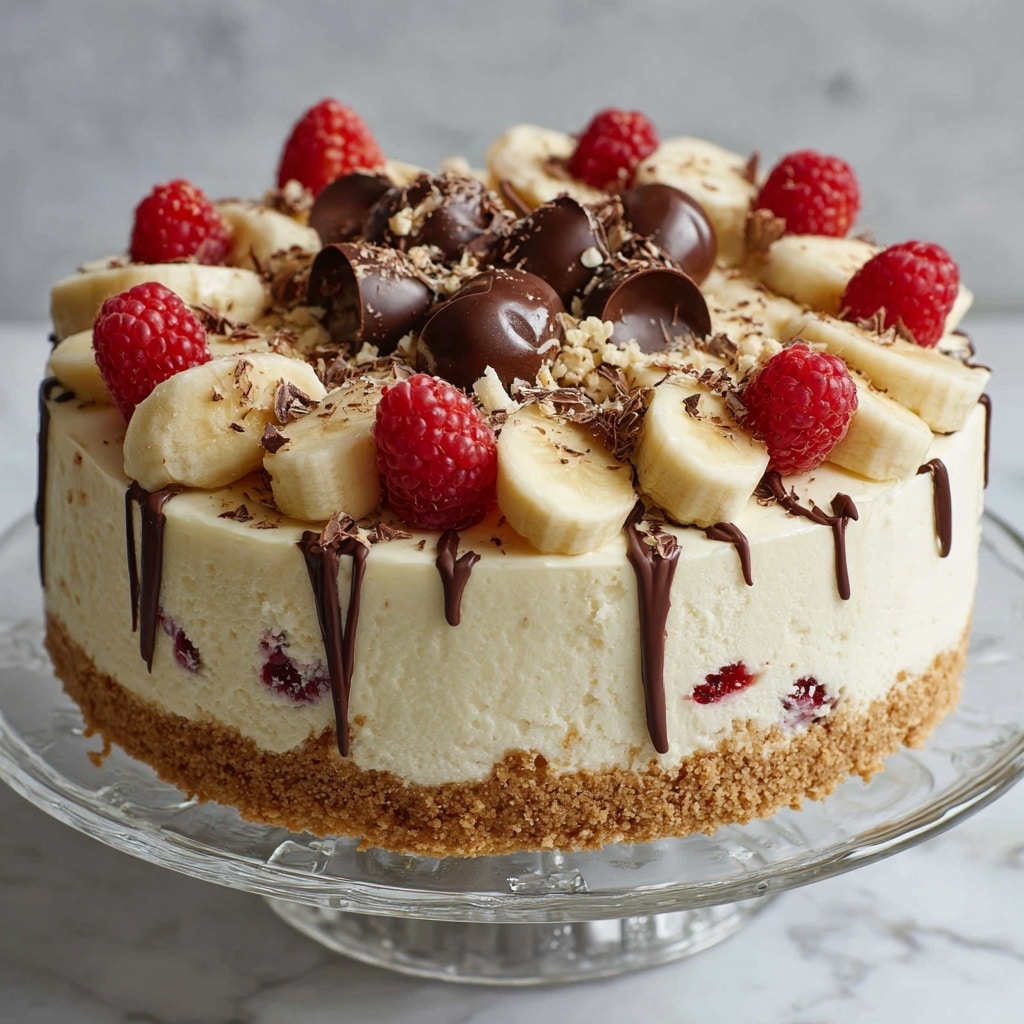 No-Bake Banana Split Cheesecake Recipe