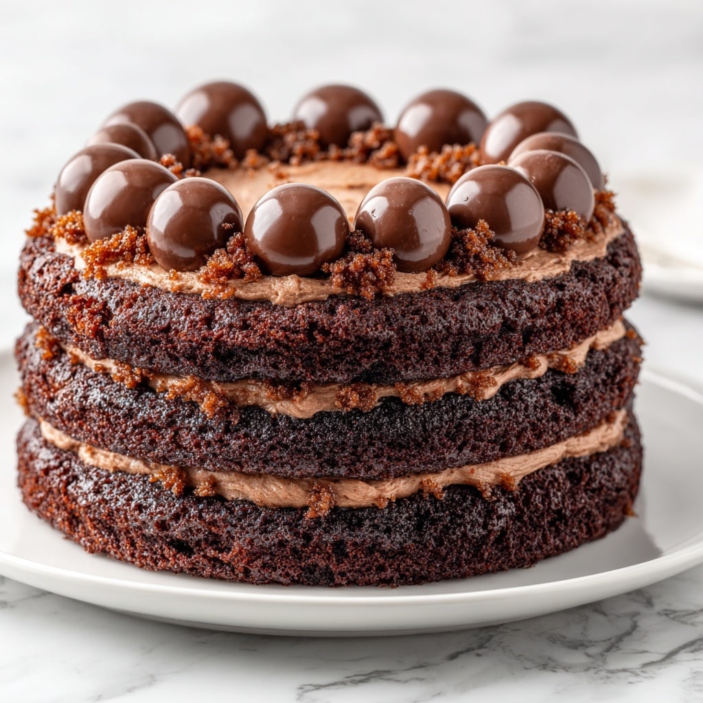 Peanut Butter Chocolate Layer Cake Recipe - Recipe Image