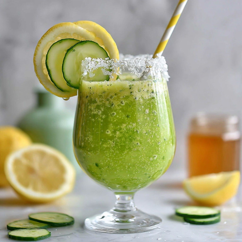 Healthy Cucumber Lemonade Recipe - Recipe Image