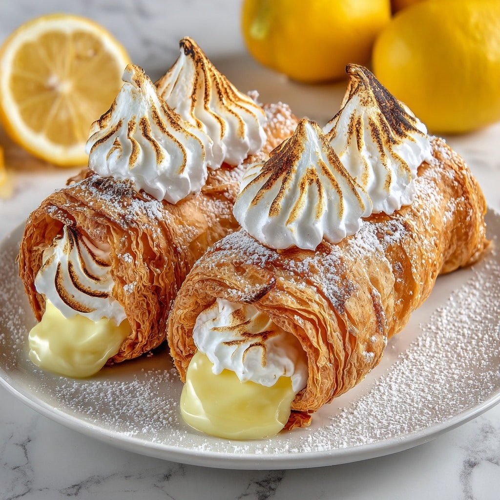 Lemon Meringue Pie Cannoli Recipe - Recipe Image