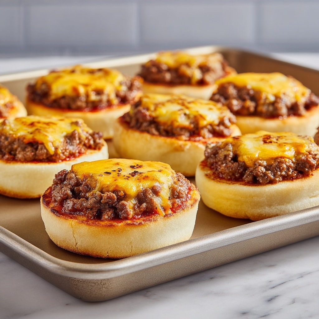 Old School Pizza Burgers Recipe - Recipe Image