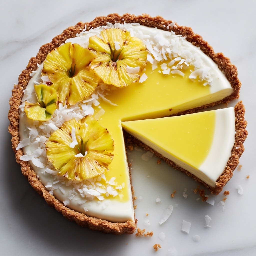 Vegan Pineapple Coconut Panna Cotta Tart Recipe