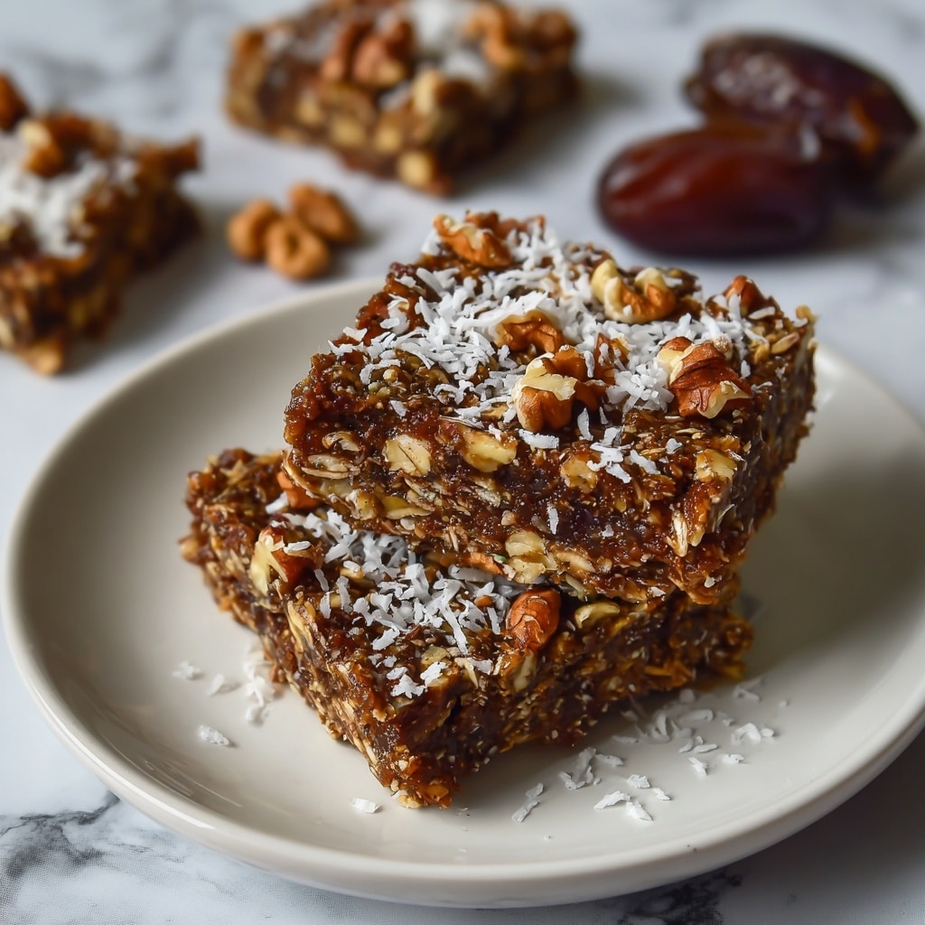 Delicious & Nourishing Date & Nut Energy Bars Recipe - Recipe Image
