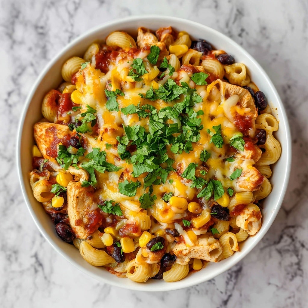 Slow Cooker Chicken Enchilada Pasta Recipe - Recipe Image