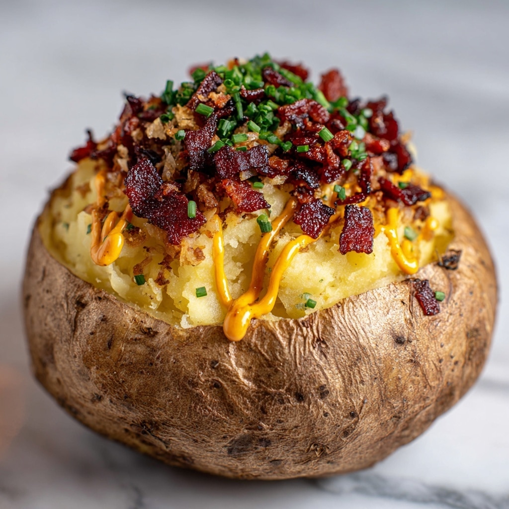 Loaded Baked Potato with Steak Bites Recipe - Recipe Image