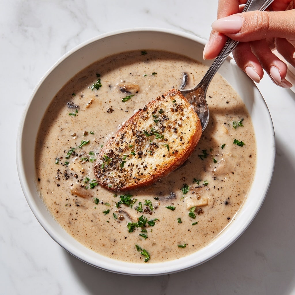 Creamy Mushroom Soup Recipe - Recipe Image