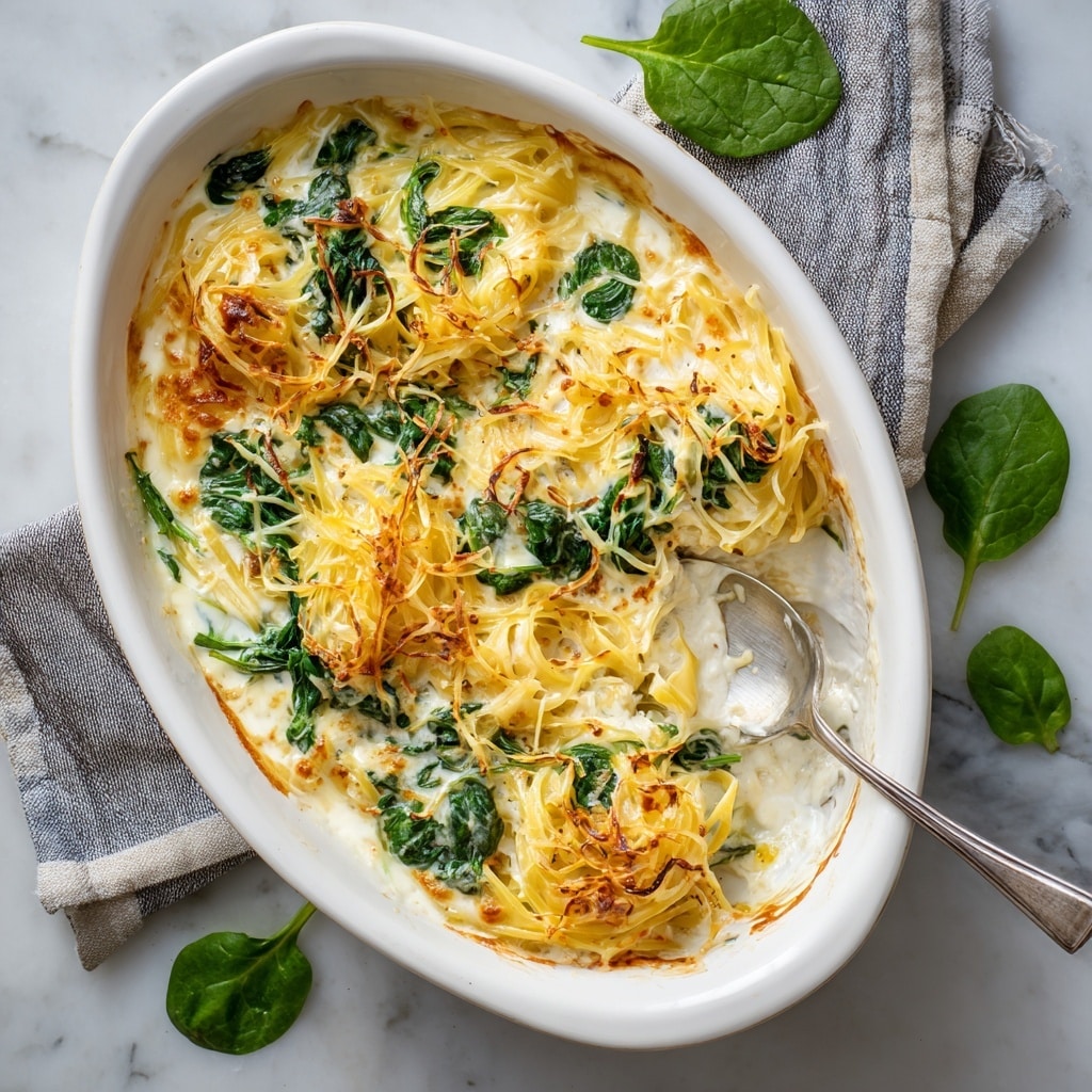 White Chicken and Spinach Lasagna Recipe - Recipe Image