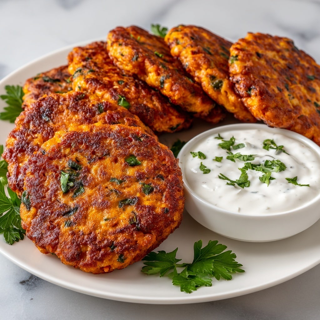 Crispy Israeli-Style Fish Cakes with Tahini Dipping Sauce Recipe