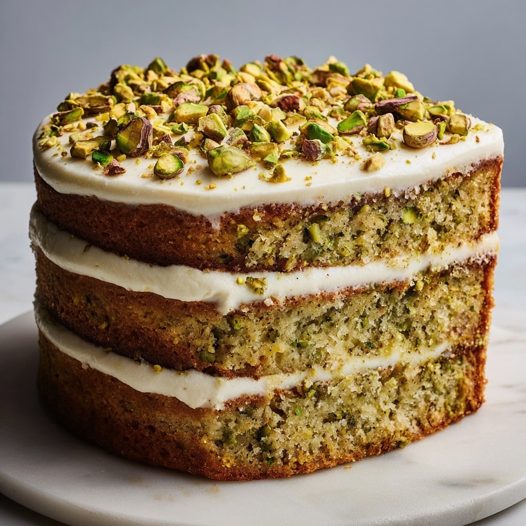 Irresistible Pistachio Mascarpone Layer Cake Recipe - Recipe Image
