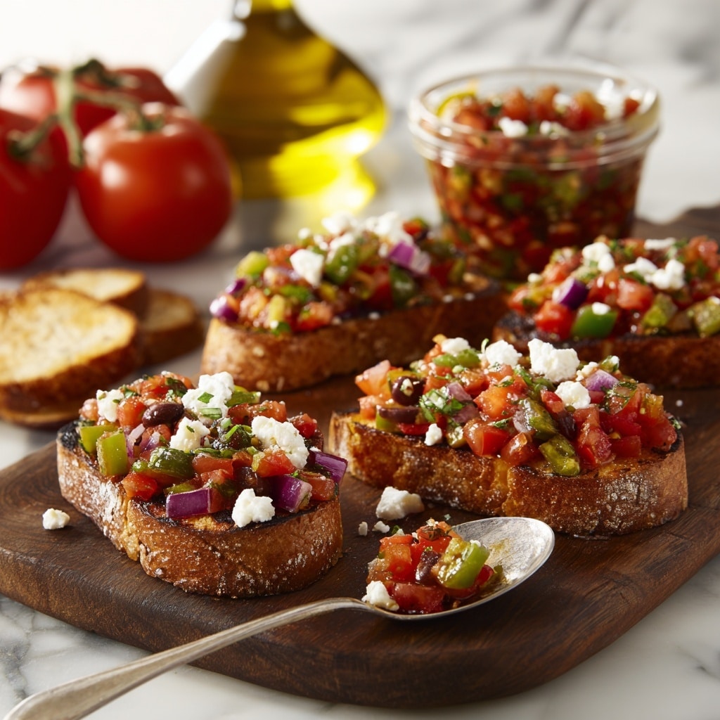 Eggplant and Tomato Bruschetta Recipe - Recipe Image