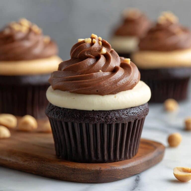 Chocolate Peanut Butter Cupcakes Recipe