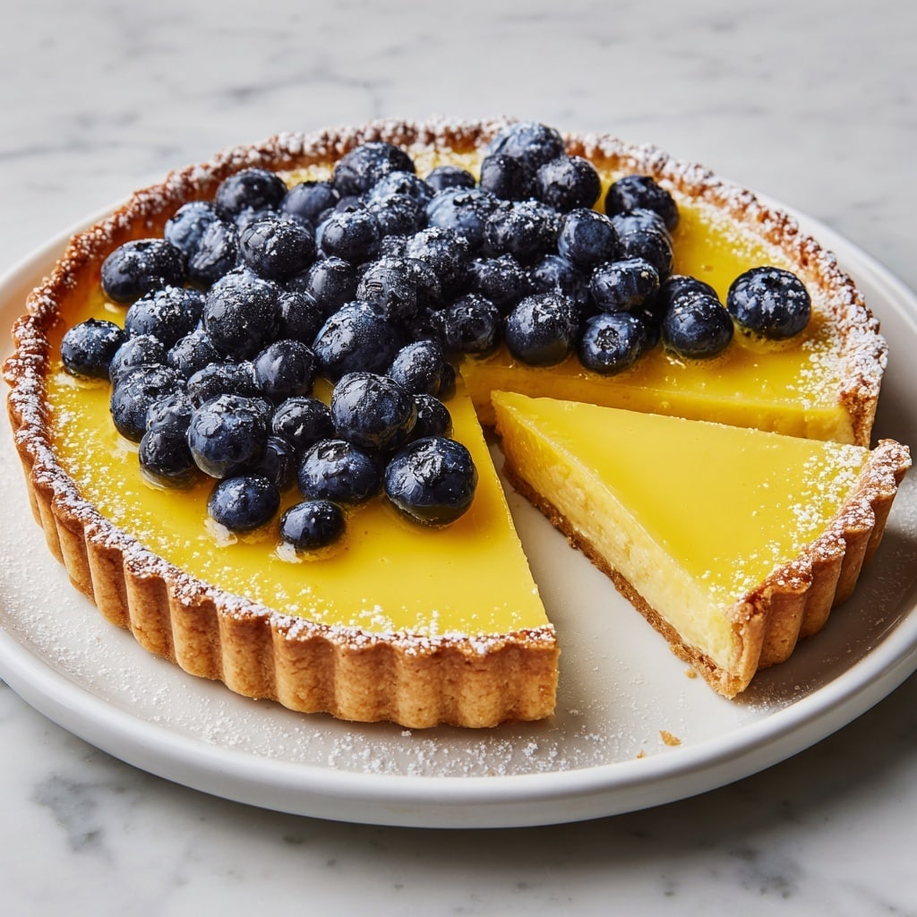 Blueberry Lemon Curd Tart Recipe - Recipe Image