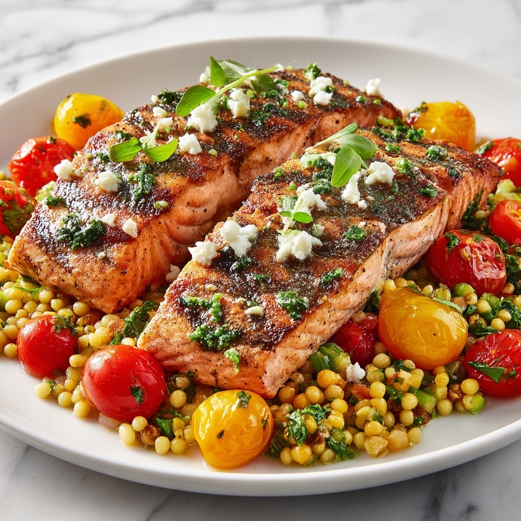 30-Minute Mediterranean Salmon in One-Pan Bliss Recipe - Recipe Image