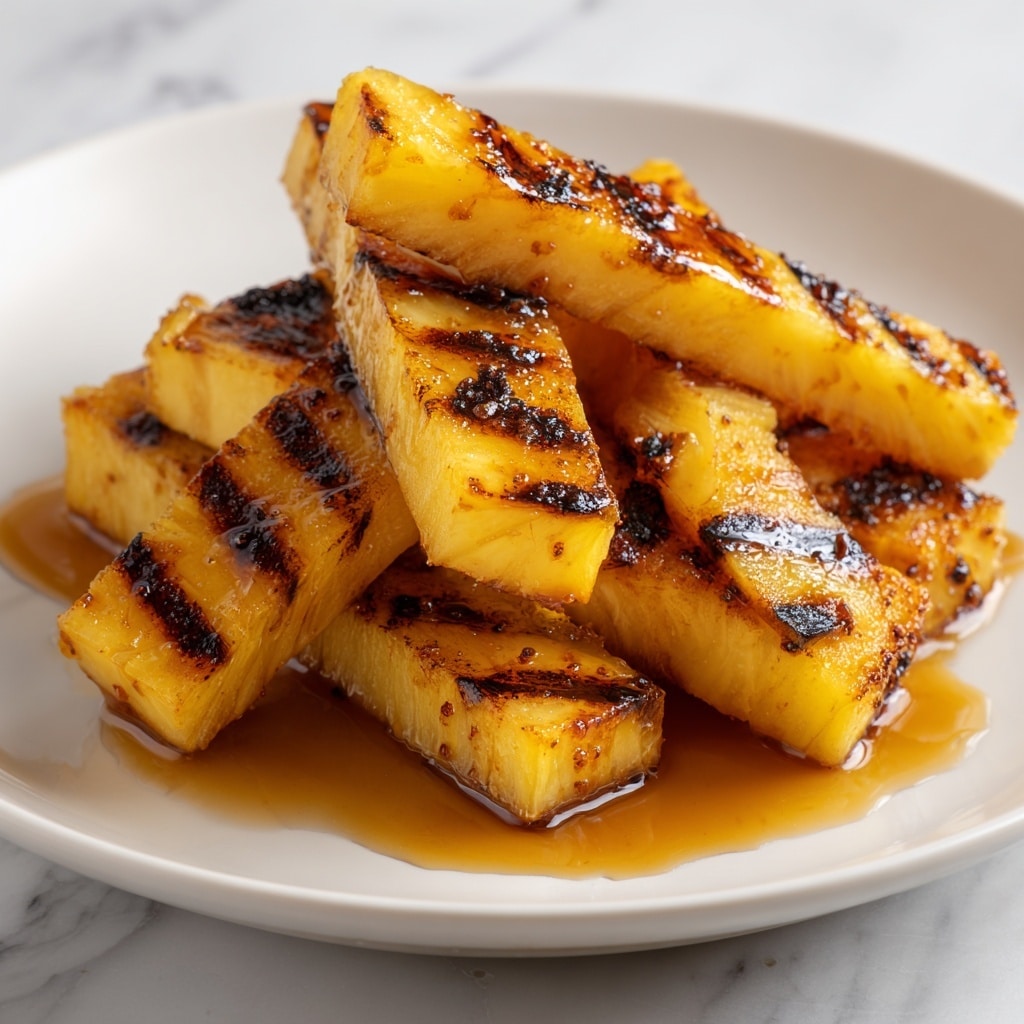 Caramelized Brown Sugar Cinnamon Grilled Pineapple Recipe - Recipe Image