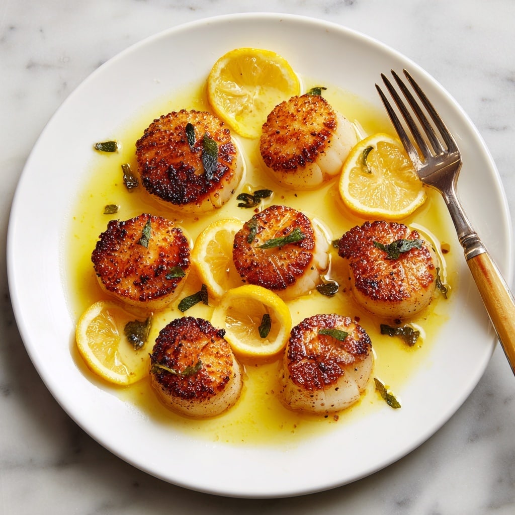 Lemon Butter Seared Scallops Recipe - Recipe Image
