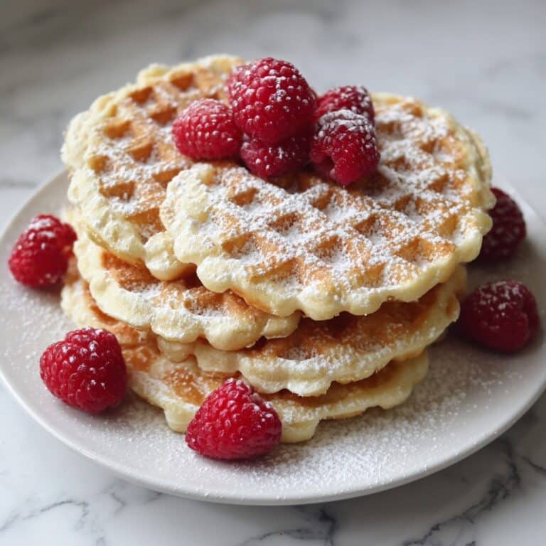 Funnel Cake Bites with Powdered Sugar and Toppings Recipe