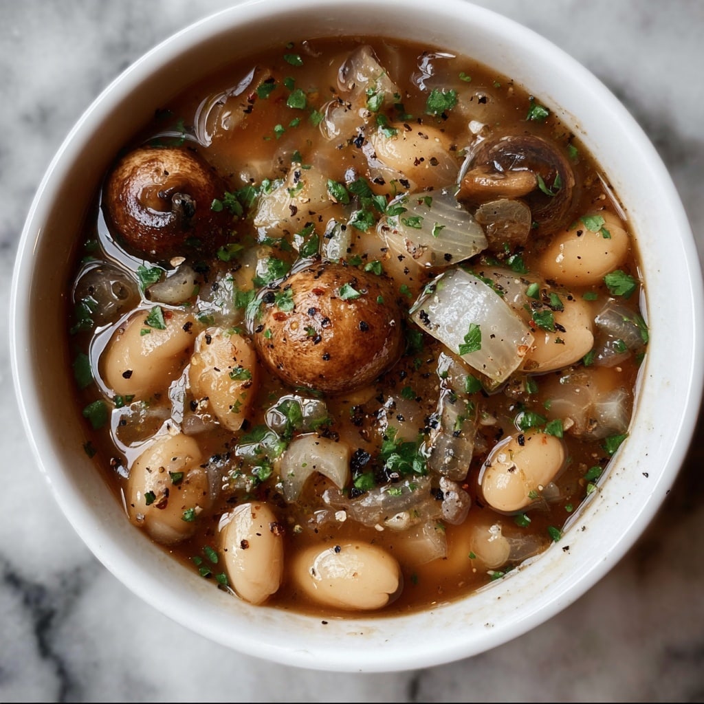 Earthy Mushroom and White Bean Stew Recipe - Recipe Image