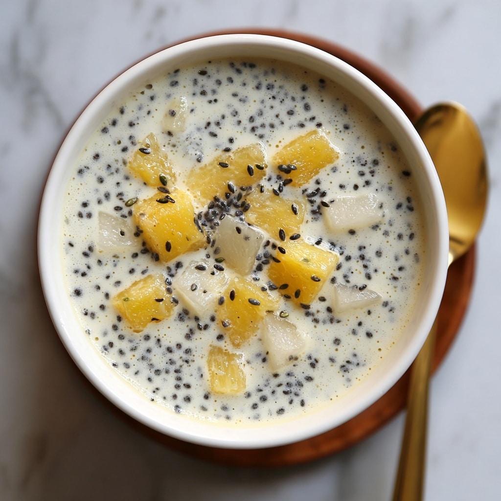Mango Bango: Creamy Coconut Mango and Sago Pearl Dessert Recipe - Recipe Image