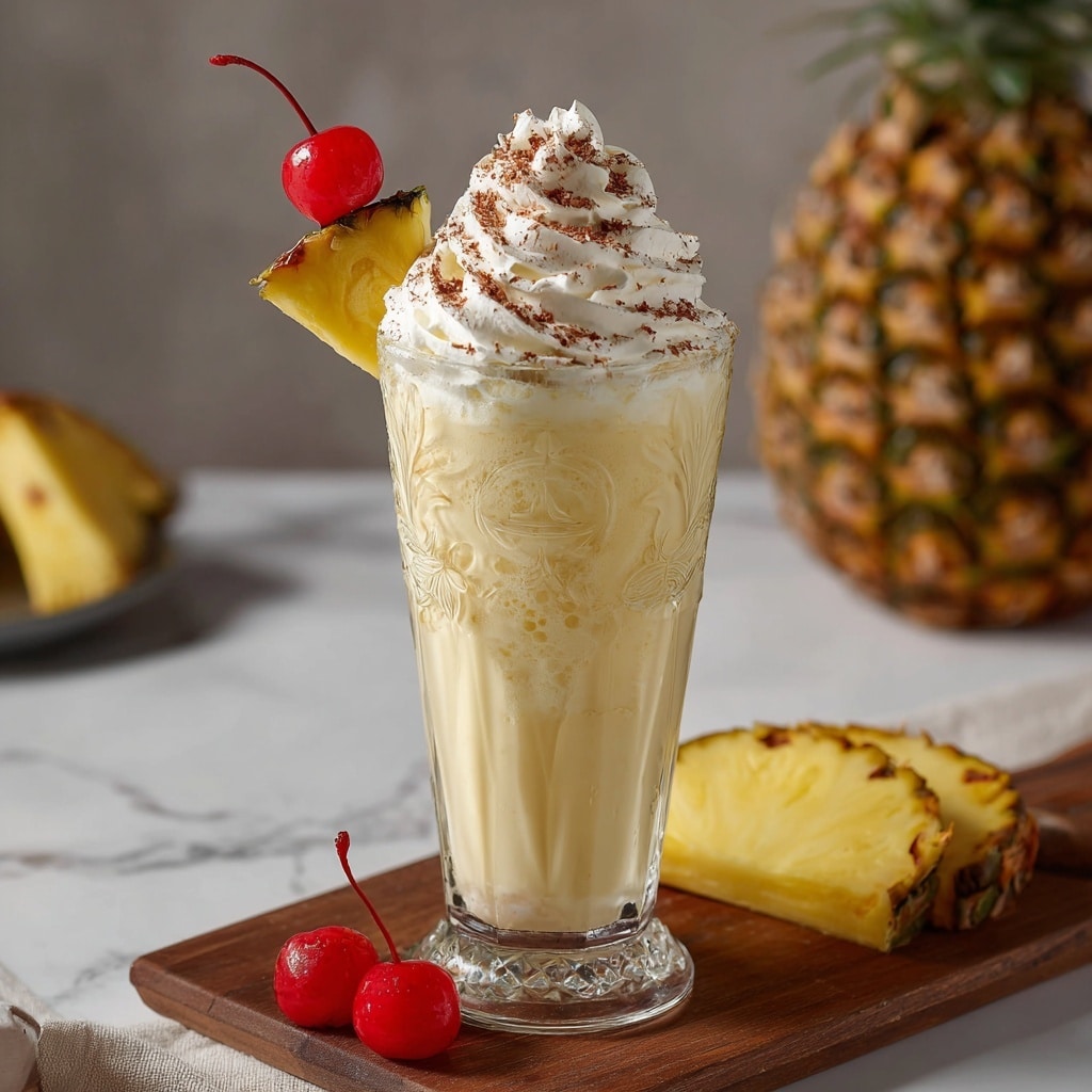 Pina Colada Milkshake: The Ultimate Tropical Treat Recipe - Recipe Image