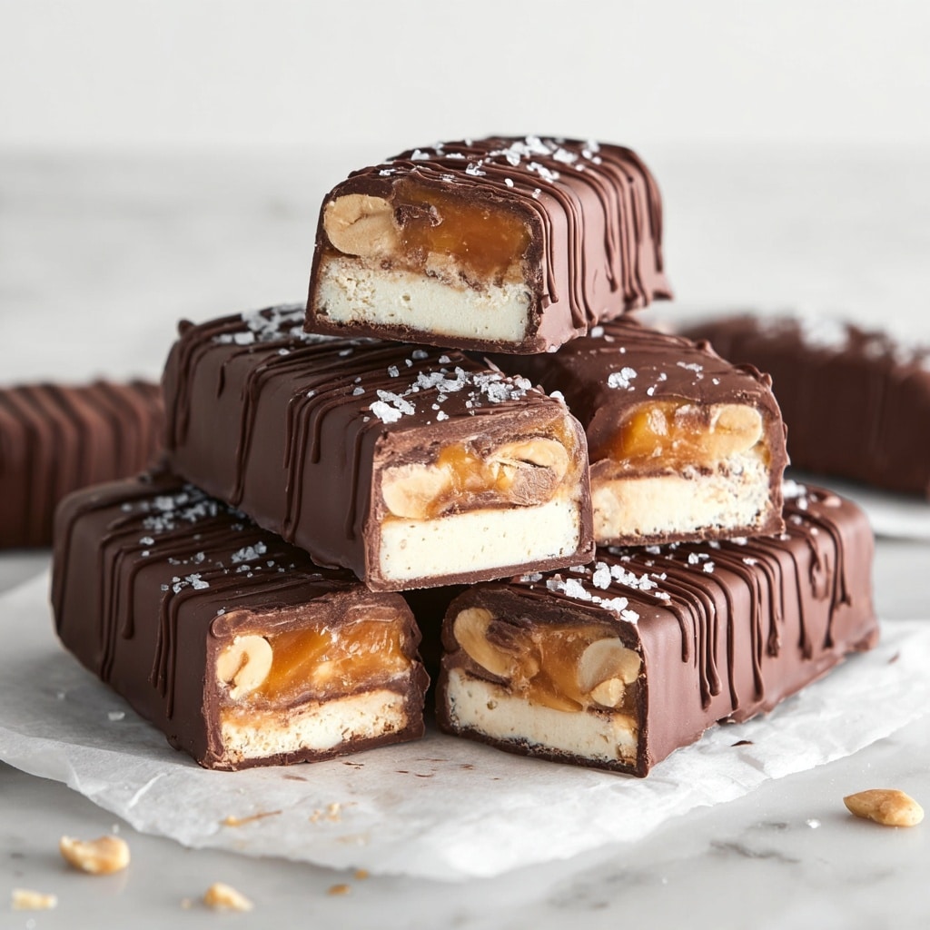 Vegan Snickers Ice Cream Bars Recipe - Recipe Image