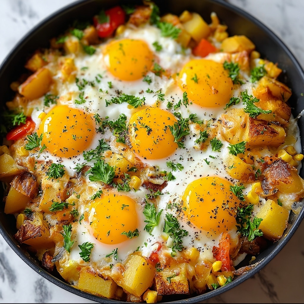 Simple Loaded Breakfast Skillet Recipe - Recipe Image