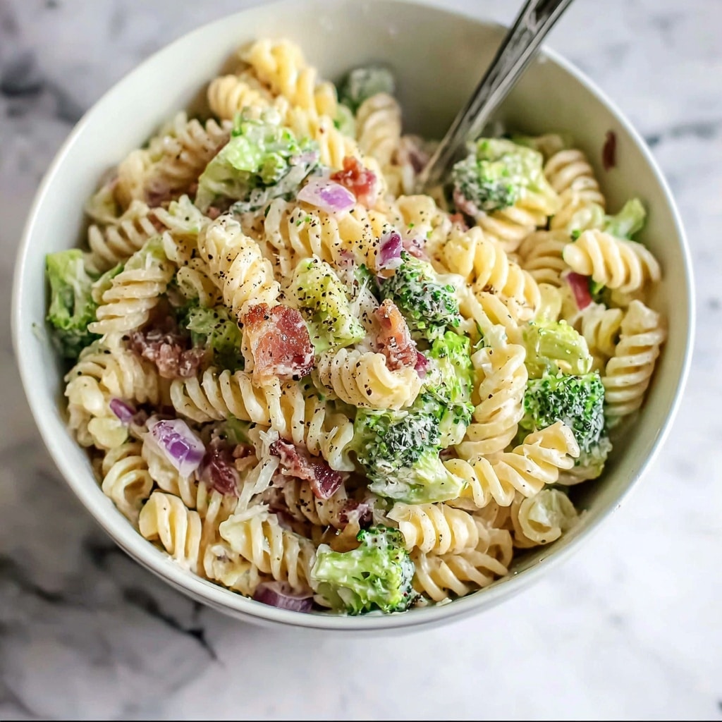 Broccoli Pasta Salad with Sun-Dried Tomatoes, Kalamata Olives, and Feta Recipe - Recipe Image
