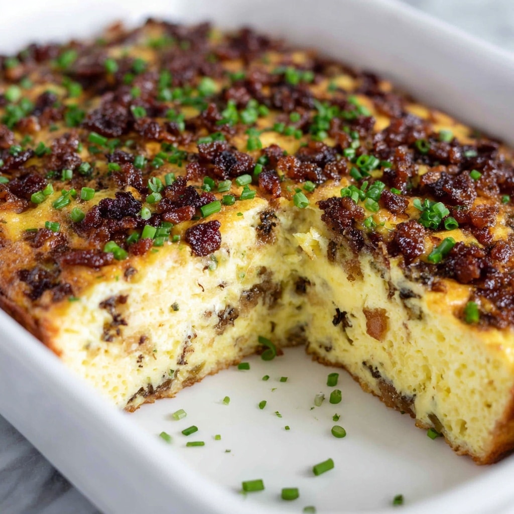 Cheesy Bacon Ground Beef Mashed Potato Casserole Recipe - Recipe Image