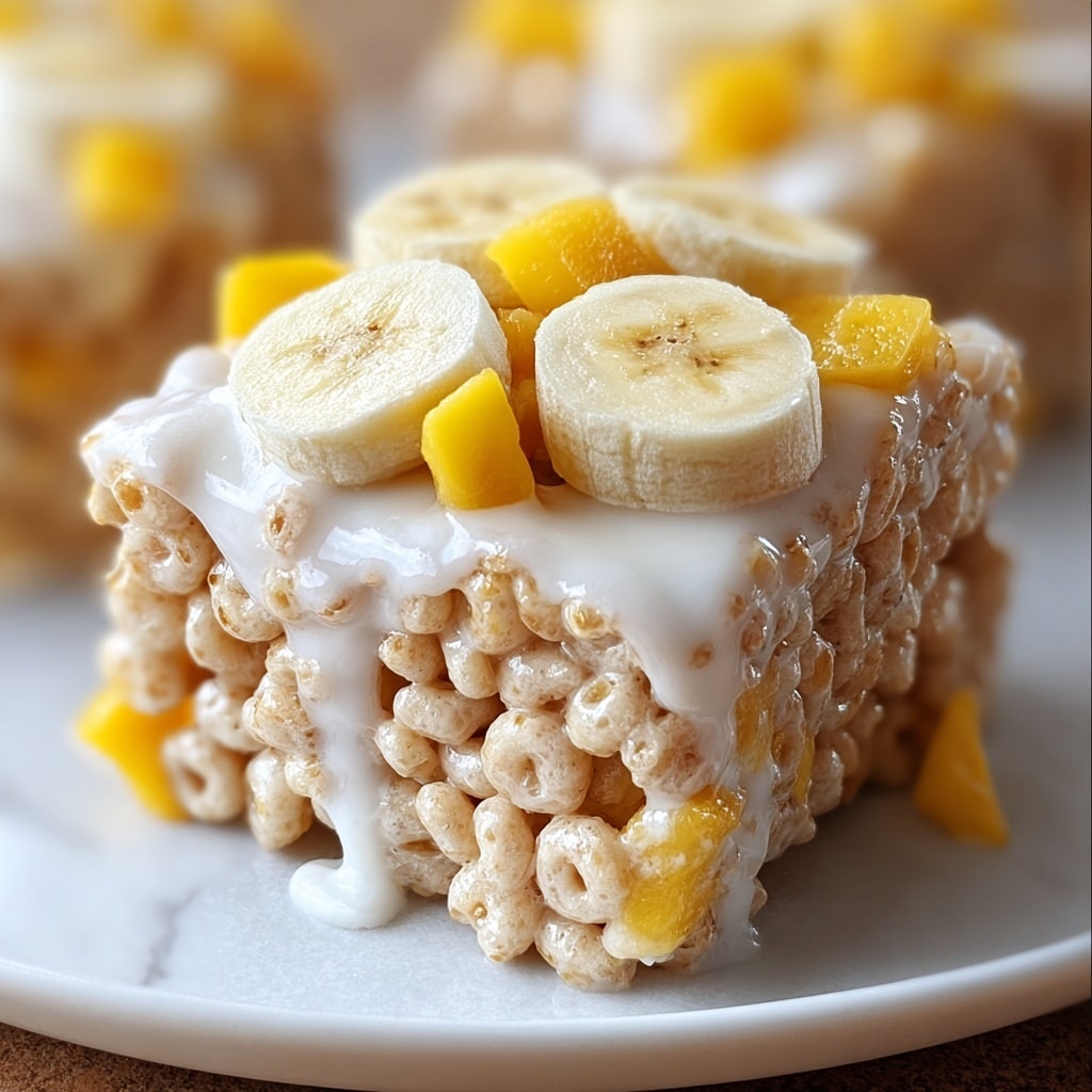 Banana Pudding Rice Krispie Treats Recipe - Recipe Image