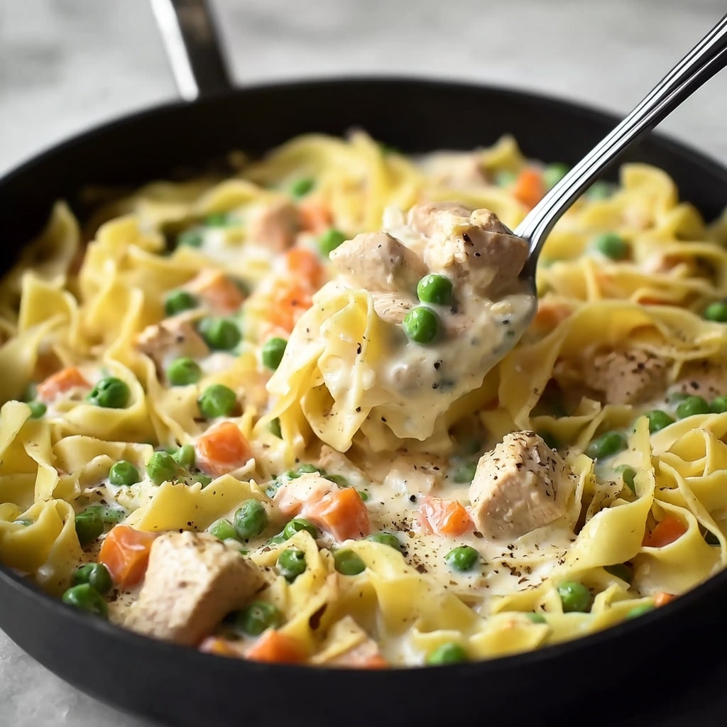 Chicken Pot Pie Noodle Casserole Recipe - Recipe Image